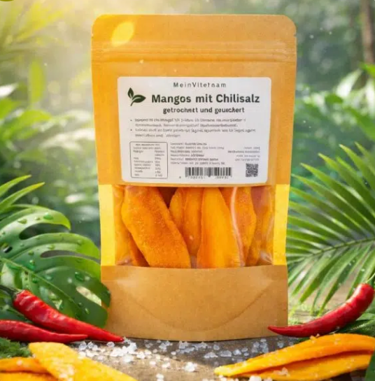 600g Tropischer Früchte Mix – Weich getrocknete Mango, Ananas, Maracuja & Kumquats, exotischer Snack - Premium Qualität aus Vietnam - Image 3